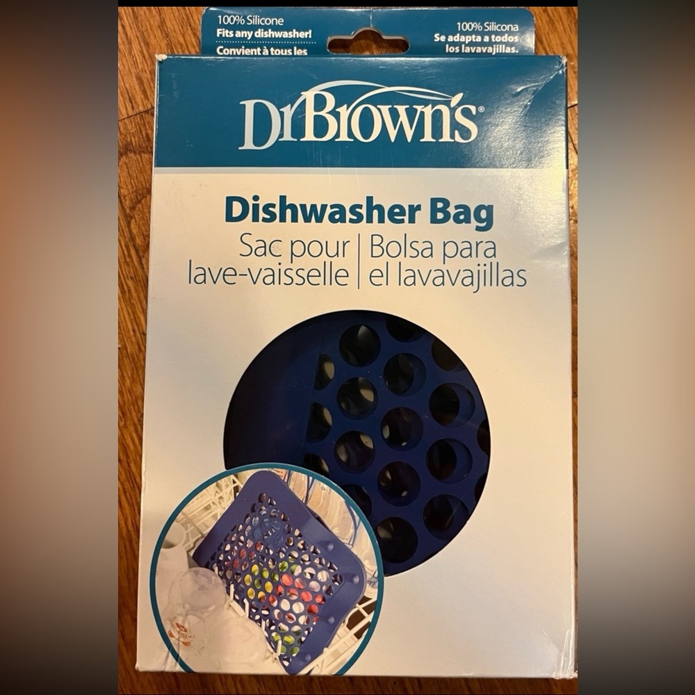 Nib Dr. Browns silicone Blue Dishwasher Bag